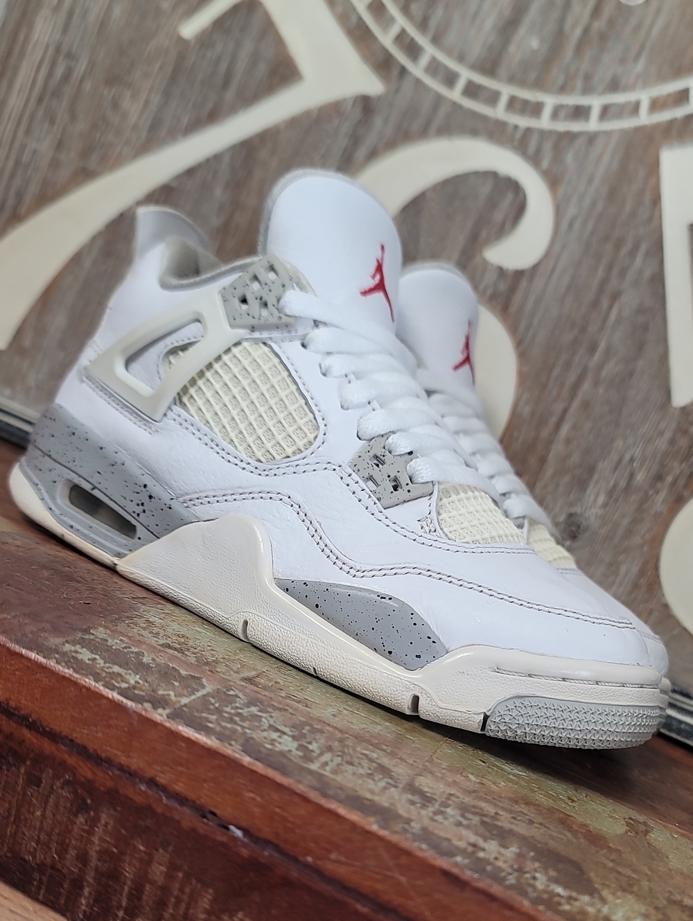 Nike Air Jordan 4 Retro 'White Oreo' Wmns 5.5 Good Condition, Fast Shipping.